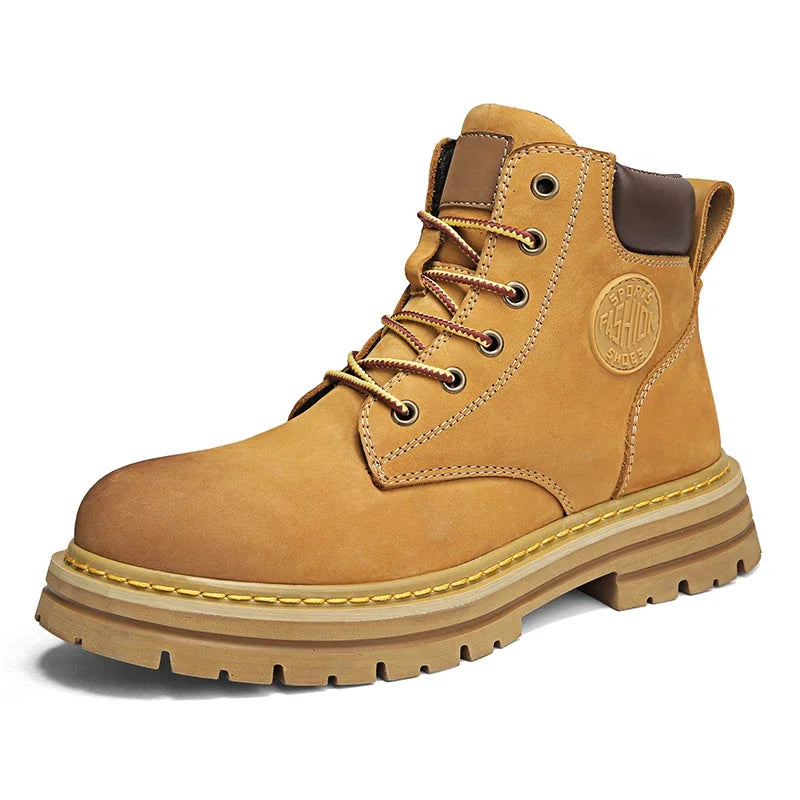 High-Quality Men’s & Women’s Lace-Up Leather High Top Boots